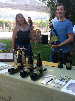 Judy and Cooper at Grape-to-Glass 2013