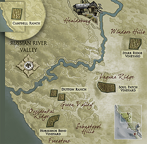 Campbell Ranch highlighted within our Sonoma Coast range